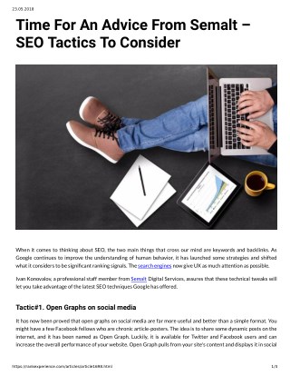 Time For An Advice From Semalt - SEO Tactics To Consider