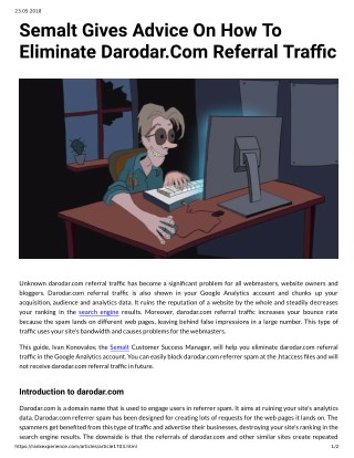 Semalt Gives Advice On How To Eliminate Darodar.Com Referral Traffic