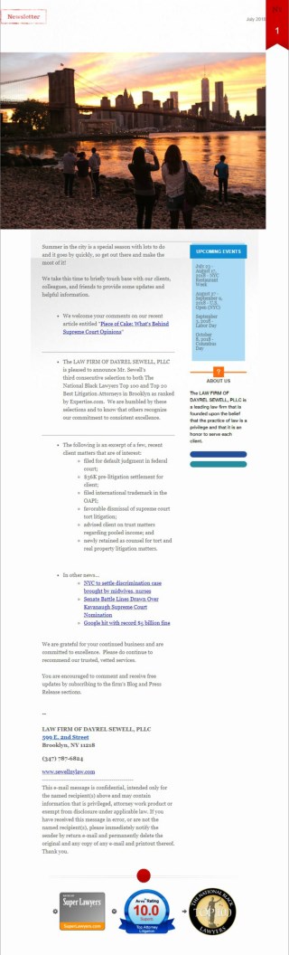 LAW FIRM OF DAYREL SEWELL,PLLC
