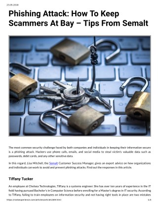 Phishing Attack: How To Keep Scammers At Bay â€“ Tips From Semalt