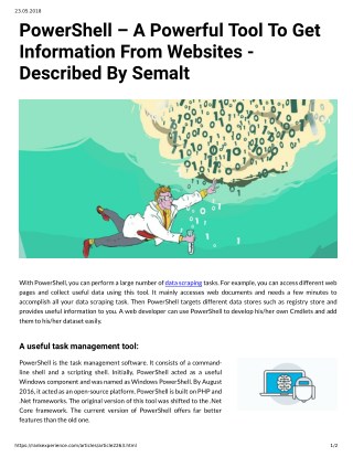 PowerShell â€“ A Powerful Tool To Get Information From Websites - Described By Semalt