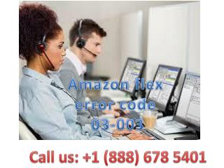 How To Fix Amazon flex error code 03-003