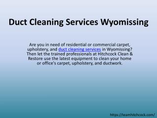 Duct Cleaning Services Wyomissing