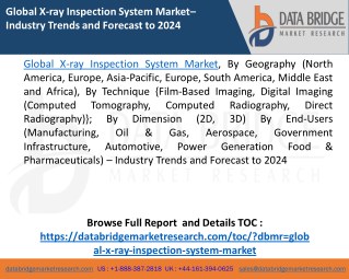 Global X-ray Inspection System Marketâ€“ Industry Trends and Forecast to 2024