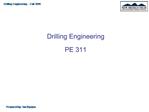 Drilling Engineering PE 311