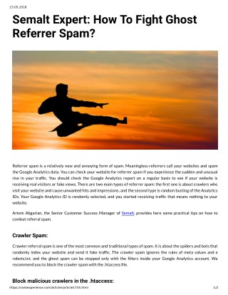 Semalt Expert: How To Fight Ghost Referrer Spam?