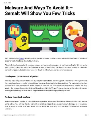 Malware And Ways To Avoid It â€“ Semalt Will Show You Few Tricks