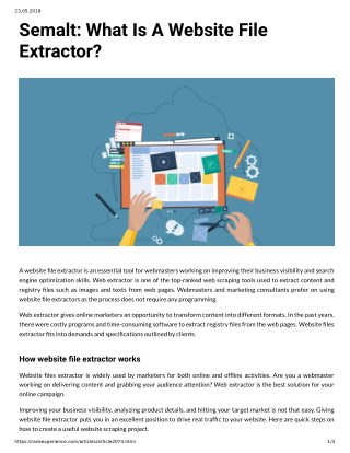 Semalt: What Is A Website File Extractor