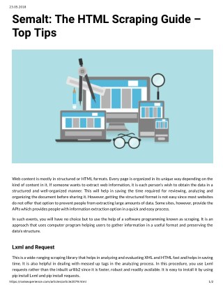 Semalt: The HTML Scraping Guide Top Tips