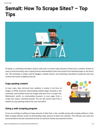 Semalt : How To Scrape Sites Top Tips