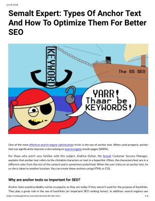 Semalt Expert: Types Of Anchor Text And How To Optimize Them For Better SEO