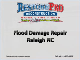 Flood Damage Repair Raleigh North Carolina