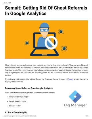 Semalt: Getting Rid Of Ghost Referrals In Google Analytics