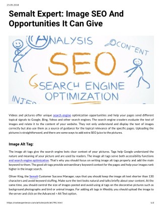 Semalt Expert: Image SEO And Opportunities It Can Give