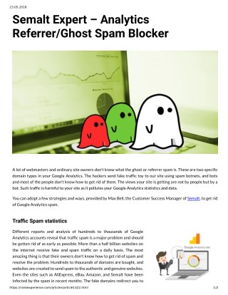 Semalt Expert â€“ Analytics Referrer/Ghost Spam Blocker