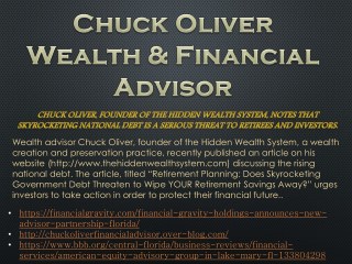 Chuck Oliver Wealth & Financial Advisor