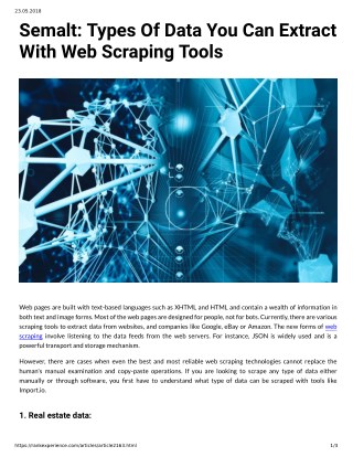 Semalt: Types Of Data You Can Extract With Web Scraping Tools