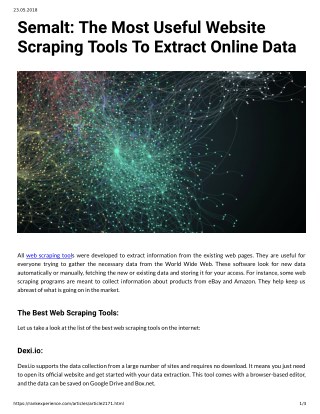 Semalt: The Most Useful Website Scraping Tools To Extract Online Data