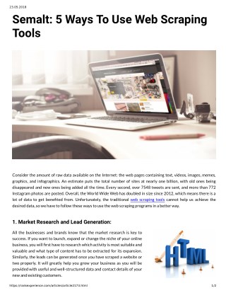 Semalt: 5 Ways To Use Web Scraping Tools