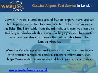 Gatwick Airport Taxi Service