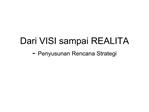 Dari VISI sampai REALITA - Penyusunan Rencana Strategi