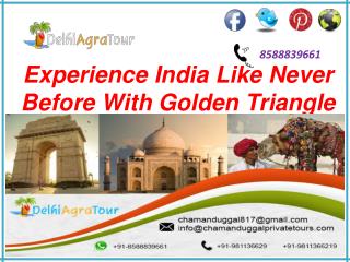 Golden triangle delhi agra jaipur tour package