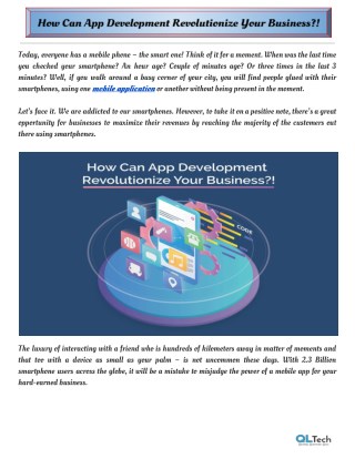 How Can App Development Revolutionize Your Business?!