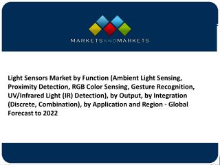 Light Sensors Market Updated Expert Report (New Insights)