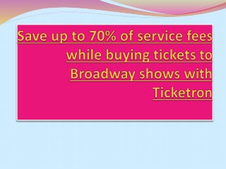 Tickets to Broadway Shows | Broadway Tickets NYC |