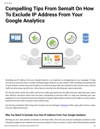 Compelling Tips From Semalt On How To Exclude IP Address From Your Google Analytics