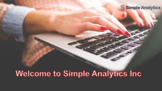 Welcome to Simple Analytics Inc