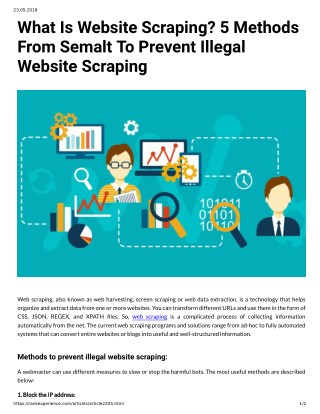 What Is Website Scraping 5 Methods From Semalt To Prevent Illegal Website Scraping