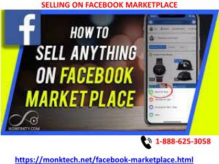 Want to navigate catalog manager for selling on facebook marketplace? 1-888-625-3058