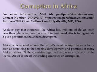 Corruption in Africa