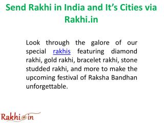 Send Rakhi in India and Itâ€™s Cities via Rakhi.in