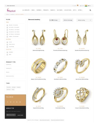 Diamond Jewellery - Explore Diamond Jewelry Online India