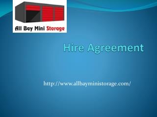 Hire Agreement