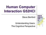 Human Computer Interaction G52HCI
