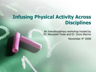 Infusing Physical Activity Across Disciplines