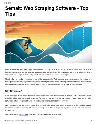 Semalt: Web Scraping Software - Top Tips
