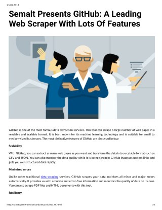 Semalt Presents GitHub: A Leading Web Scraper With Lots Of Features