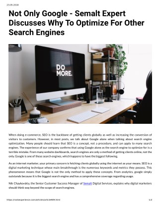 Not Only Google Semalt Expert Discusses Why To Optimize For Other Search Engines