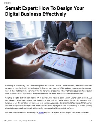 Semalt Expert: How To Design Your Digital Business Effectively