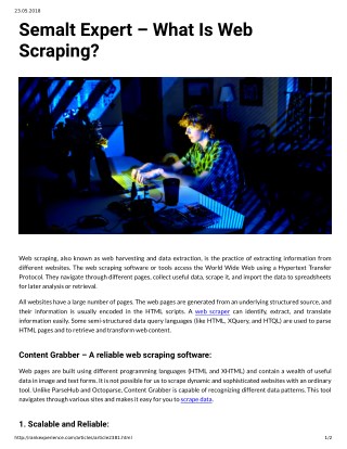 Semalt Expert â€“ What Is Web Scraping?
