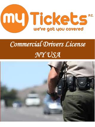 Commercial Drivers License NY USA