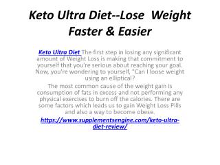 Keto Ultra Diet--Easy Way Fat To Fit