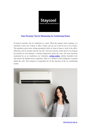 Tips for Maintaining Air Conditioning System