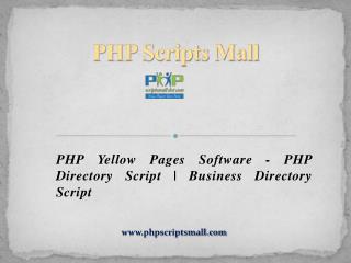 PHP Yellow Pages Software - PHP Directory Script