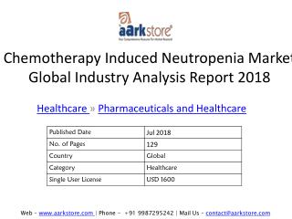 Chemotherapy Induced Neutropenia Market Global Industry Analysis Report 2018