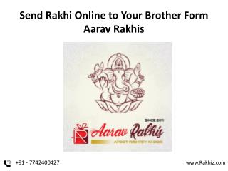 Send Rakhi Online to Your Brother Form Aarav Rakhis